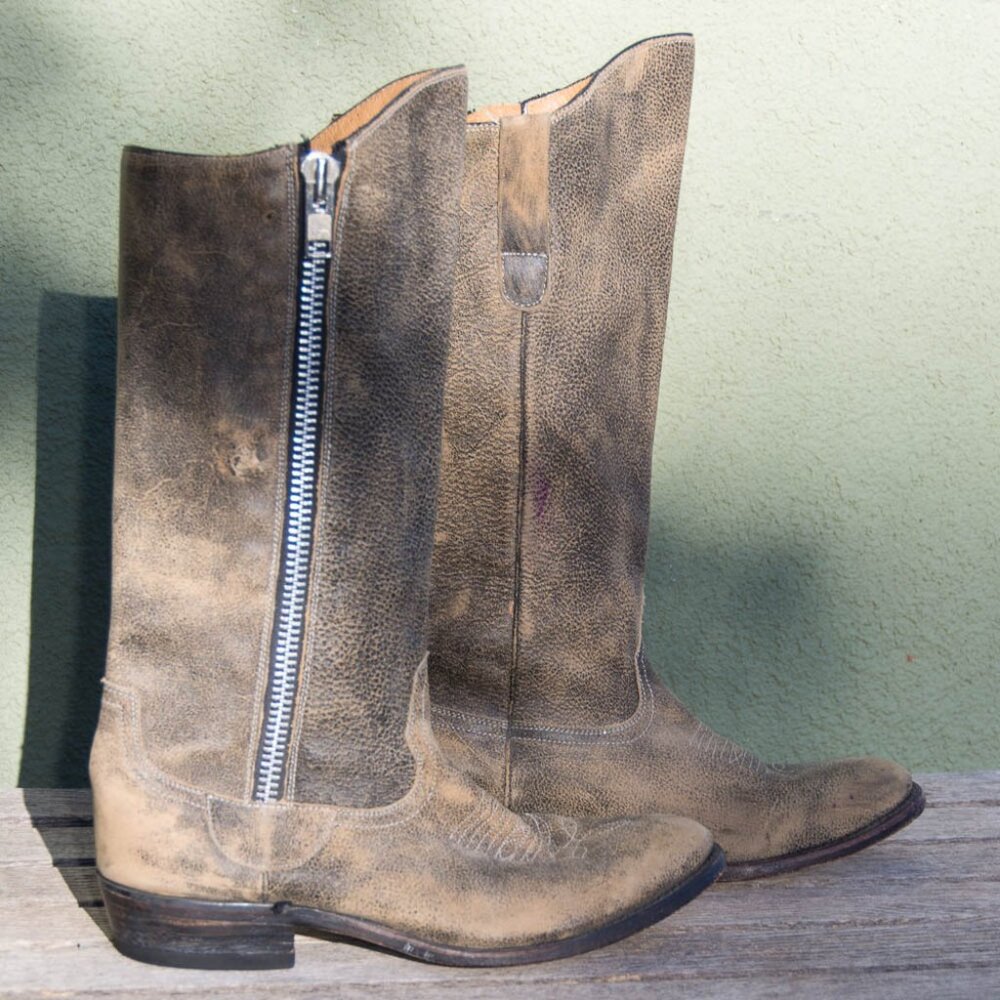 Miz Mooz Cowboy Boot with outside Zipper Size 10